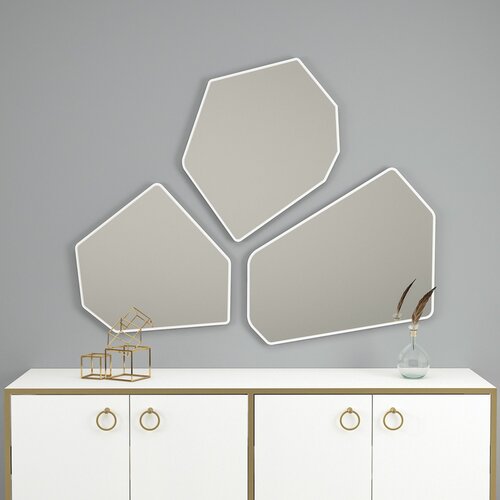 HANAH HOME zen - white white decorative chipboard mirror Slike