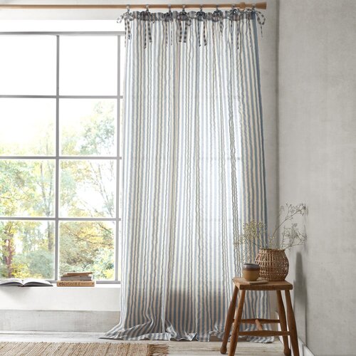 Pineapple Elephant Modra prosojna zavesa 140x229 cm Zanzibar Stripe &amp;ndash; Slike