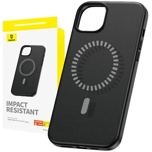 Baseus Magnetno ohišje za iPhone 15 ProMax Fauxther Series (črno), (20833776) Cene