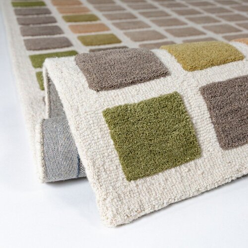Flair Rugs Zelena ročno tkana volnena preproga 160x230 cm Renga Wool &amp;ndash; Slike