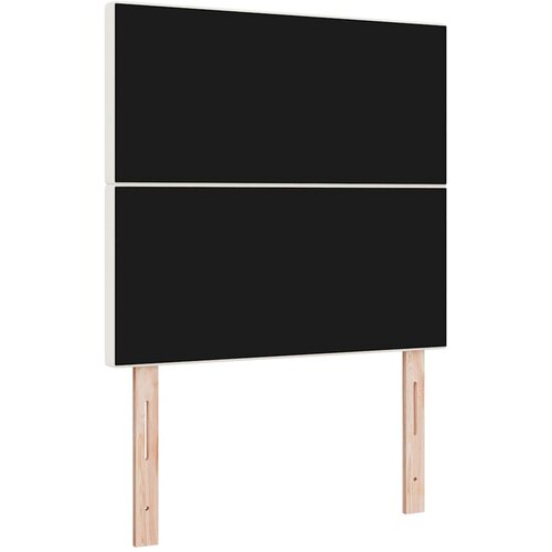  LED glava kreveta s LED trakama Krema 80 cm Kordura tekstil Slike