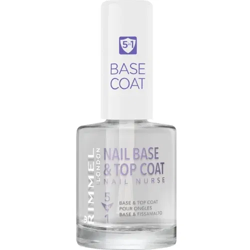 Rimmel London Nail Nurse Base & Top Coat negovalen lak za nohte 12 ml