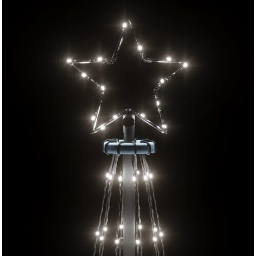  Božićno drvce sa &amp;scaron;iljkom i 108 hladne bijele LED žarulja 180 cm Slike