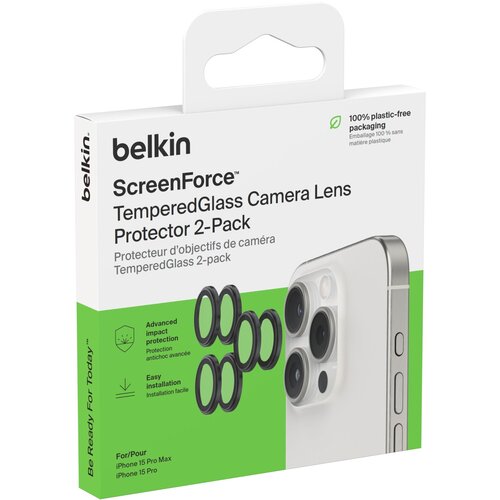 Belkin Komplet 2 za&scaron;čit kamer za iPhone 15 / 15 Pro Max proti praskam, (5000308963) Cene