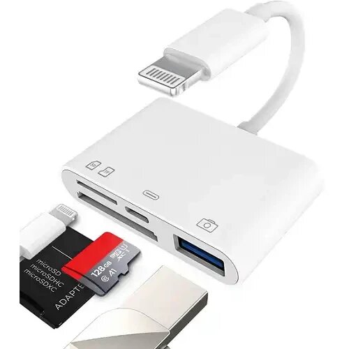 Kettz Lightning čitač kartica 4u1 1*USB3.0+1*SD+1*TF+1*TIP C Cene
