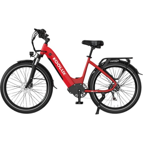 Koolux Električno kolo za vožnjo po mestu X2, 48V 15Ah 720Wh baterija, doseg 65-80km, rdeča, (5000038952) Slike