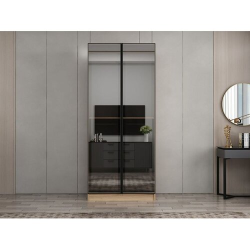 Hanah home ormar sa reflektujućim staklom Nisa 20646, 90 cm, dore Cene