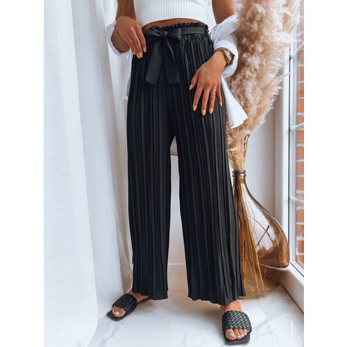 DStreet Women's pleated trousers RUFFLES black Cene