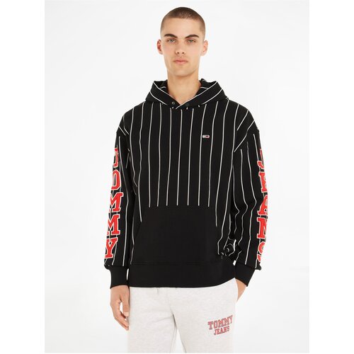 Tommy jeans striped sales hoodie