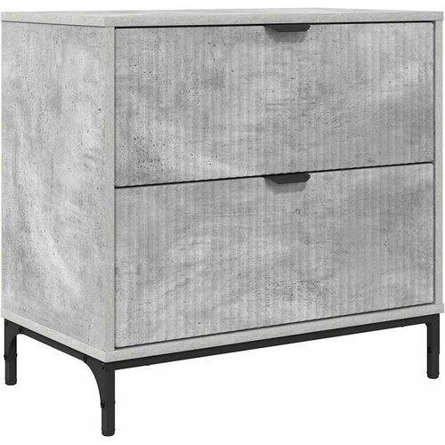  Noćni ormarić Beton siva 63.5 x 36 x 61 cm Konstruirano drvo Slike