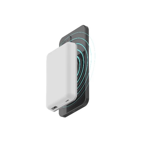 Celly magnetic wireless power bank 5000 mAh + kabl Type-A na Type-C bela Cene