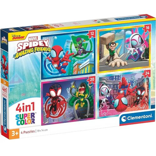 Clementoni Marvel Spidey 4 v 1 Supercolor sestavljanka - Cene