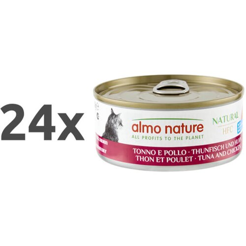 Almo Nature HFC Natural file v juhi, konzerva - tuna in pi&scaron;čanec - 150 g 24 x 150 g Cene