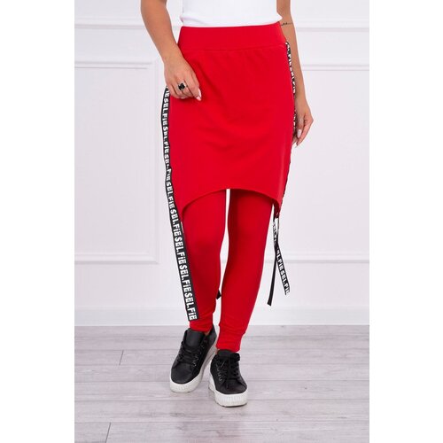 Kesi Pants/suit with red selfie inscription Slike