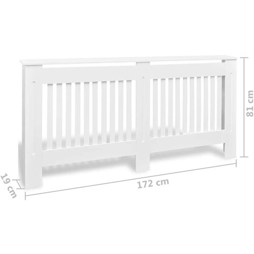  Pokrovi za radiatorje 2 kosa MDF 172 cm beli Slike