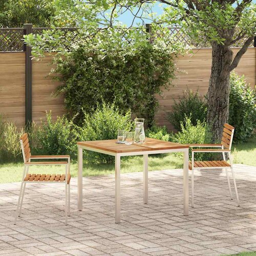  Vrtna stolica 2 pcs Prirodna nafta Čvrsto teak drvo Cijene