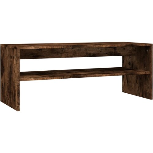 Maison Chic Klubska mizica - kavna mizica - Nizka mizica dimljeni hrast 100x40x40 cm inženirski les, (21755389) Cene