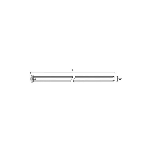 Hellermann Tyton Vezice 426 mm Prozirna Toplinski stabilizirana, S zatvaračem od staklenih vlakana 121-74359 KR8/43 PA66HS NA 50 Slike