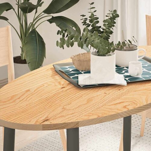 vidaXL Mizna plo&scaron;ča 120x60x2 cm trdna hrastovina ovalna Cene