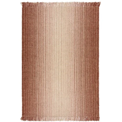 Flair Rugs Crveni obostrani/ručno rađen tepih od mješavine jute 120x170 cm Jute Ombre Red –