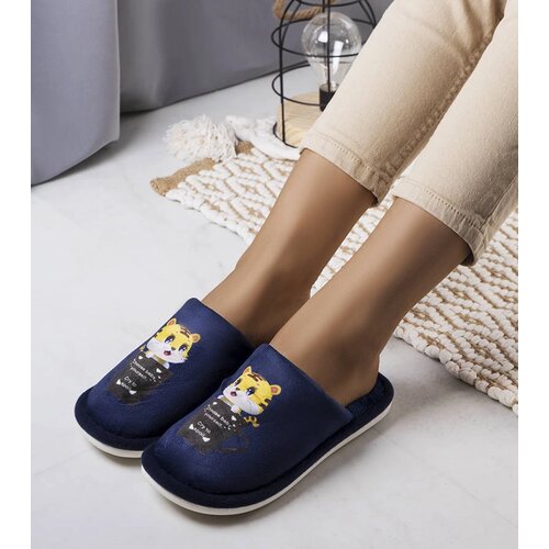 Gemre Navy Blue Soft Catcup Slippers Cijene