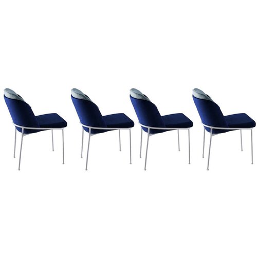Hanah home Set trpezarijskih stolica Dore 182 V4, 4 dijela, Tamnoplava Cijene