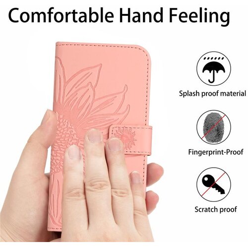 SUNSKY Eleganten ovitek etui za Samsung A36 / A37 / A56, Sončnica, Pink Slike