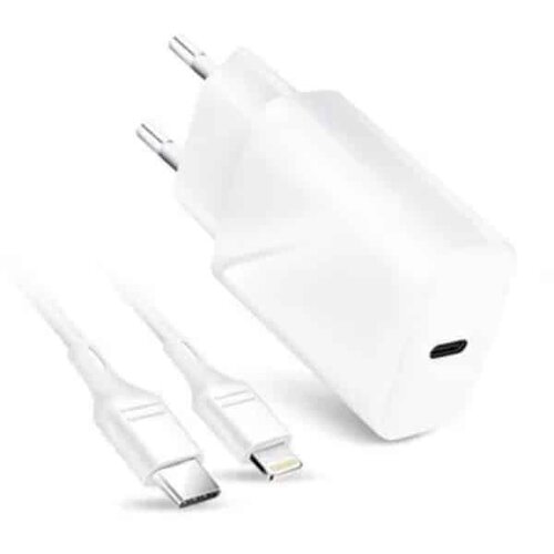  Stenski polnilec z USB-C vtičnico in lighting kablom 3A 20W PD in QC 4.0 Cene