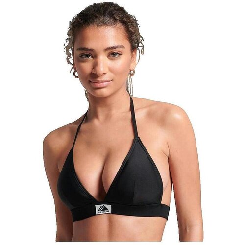 Superdry Kopalke ločene Haut de maillot de bain Code Mountain triangle Črna Cene