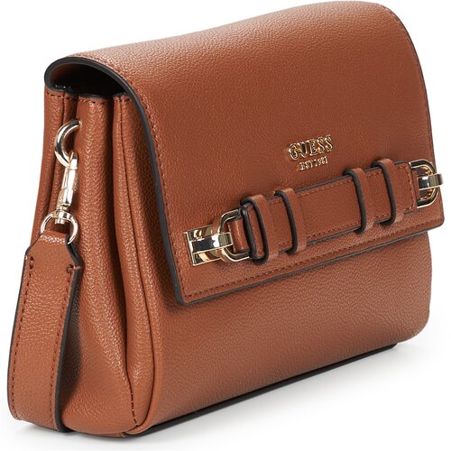 Guess GREGORIA FLAP CROSSBODY Smeđa Slike