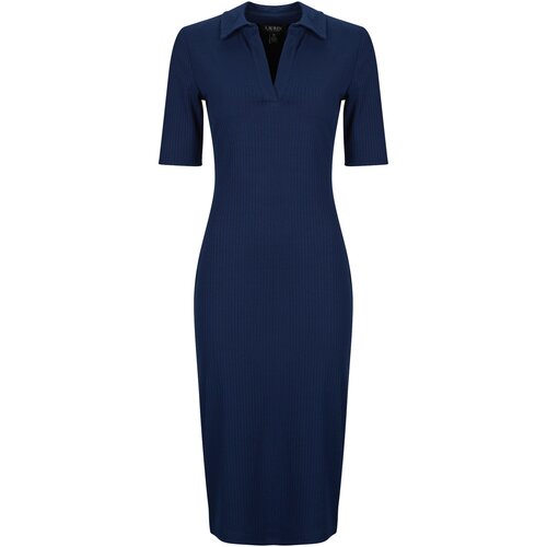 Polo Ralph Lauren VAZAREL-ELBOW SLEEVE-DAY DRESS Tamno plava Cene