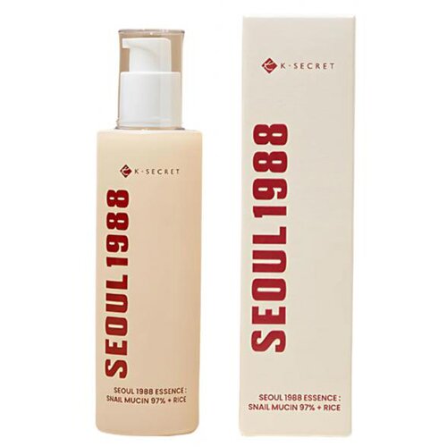KSECRET Seoul 1988 Snail Mucin 97% + Rice Essence esenca za obraz za vse tipe kože 100 ml unisex Slike