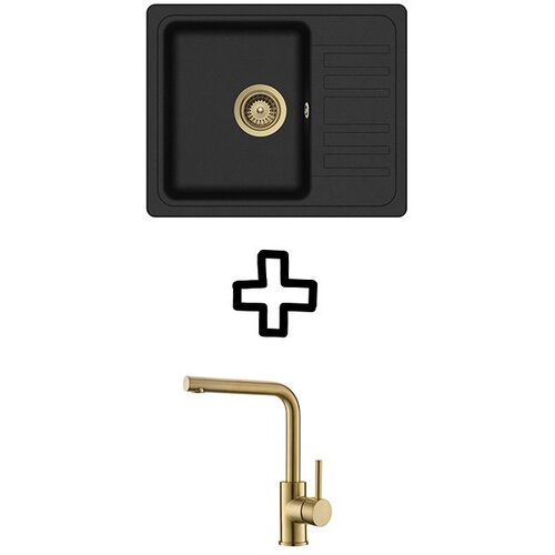 Aquasanita Set Notus SQ102AW + Zora PVD Black metallic/Zlato Cijene