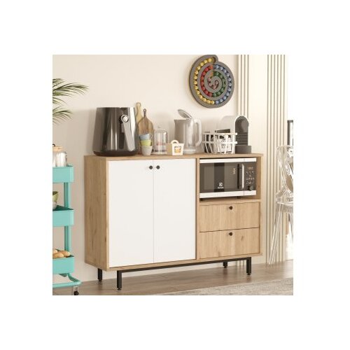 Hanah home RE2-SW oakwhite multi purpose cabinet Slike