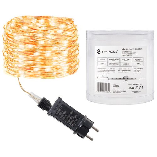  Springos® Dekorativna LED rasvjeta 200 LED, toplo bijela Cene