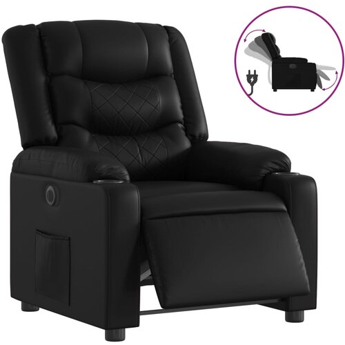 Maison Chic Električni naslanjač - Relax naslanjač črno umetno usnje, (22061289) Cene