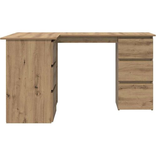  Kutni stol obrtnički hrast 145x100x76 cm konstruirano drvo Slike