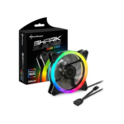  Ventilator Sharkoon SHARK Blades RGB Fan, 120mm