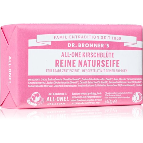 DR. BRONNER&amp;#039;S Cherry Blossom Pure Castile Soap Bar sapun 140 g Slike