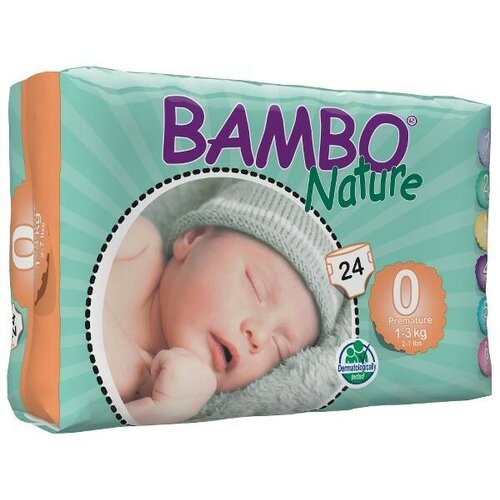 Bambo nature premature 0 (1-3kg) 24 komada Slike