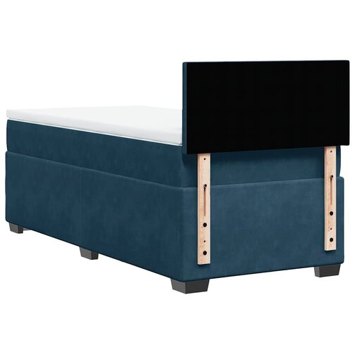 Box spring krevet s madracem plavi 90x190 cm bar&amp;scaron;unasti Slike
