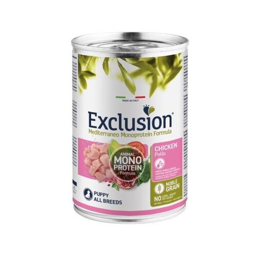 Exclusion monoprotein hrana za pse konzerva puppy - piletina 400g Slike