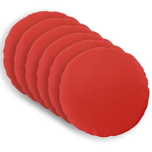  Presvlaka za jastuk 6 pcs HEERLEN Crvena Ø 60 cm Poliester - Crvena Ø 60 cm 6 Cene