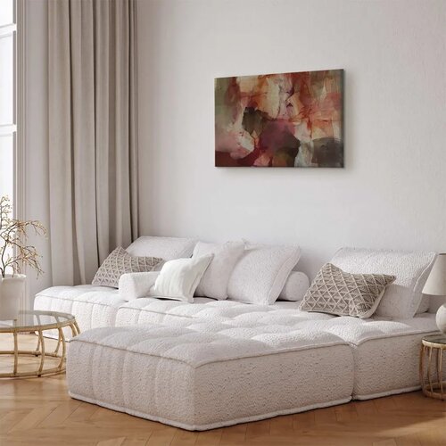  Slika - Spring composition – transparencies and forms in watercolor style 90x60 Cene