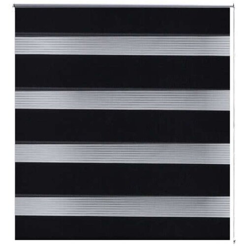 VidaXL Rolo crne zavjese sa zebrastim linijama 70 x 120 cm Slike