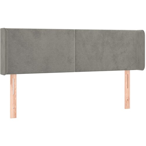 Maison Chic vzglavna omarica - nočna omarica - posteljna omarica z u&amp;scaron;esi svetlo sivo 147x16x78/88 cm žamet, (21711760) Slike