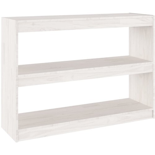Maison Chic Knjižna omara - Knjižni regal za razdelitev prostora bela 100x30x71,5 cm, (21725336) Slike