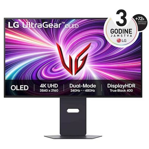 LG Monitor UltraGear 32GS95UV-B 32"/OLED/3840x2160/240Hz/0.03ms GtG/HDMIx2,DP,USB/Gync,fresync/Pivot Cene