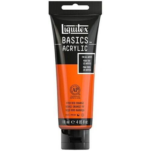 LIQUITEX Basics Akrilna barva (Rdeče barveoranžne barve, 118 ml) Cene