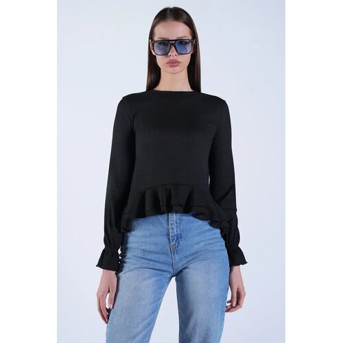 Trend Alacati Stili Ženska bluza Alc-X15156, Crna Cene